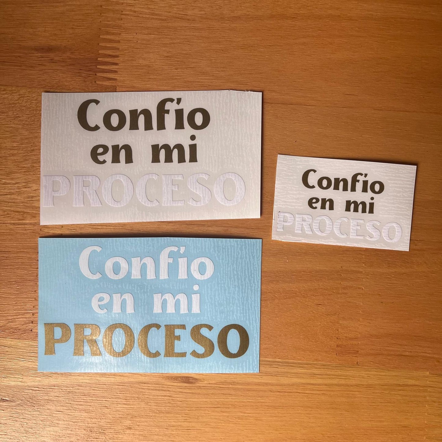 Confío en mi proceso