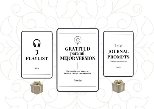 Diario Gratitud para mi mejor versión + 2 regalos🎁